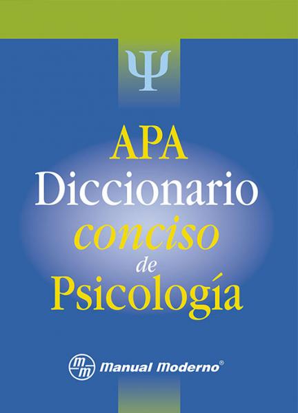 APA. Diccionario Conciso de psicología.
