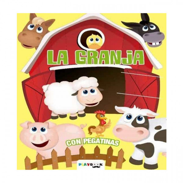 La Granja libro colorear con Stikers 