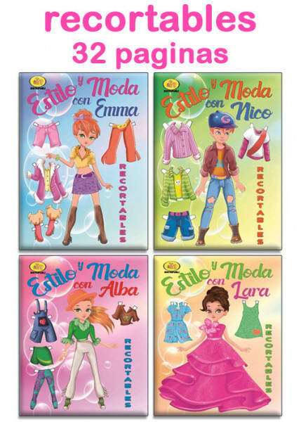 Libro estilo y moda recortables