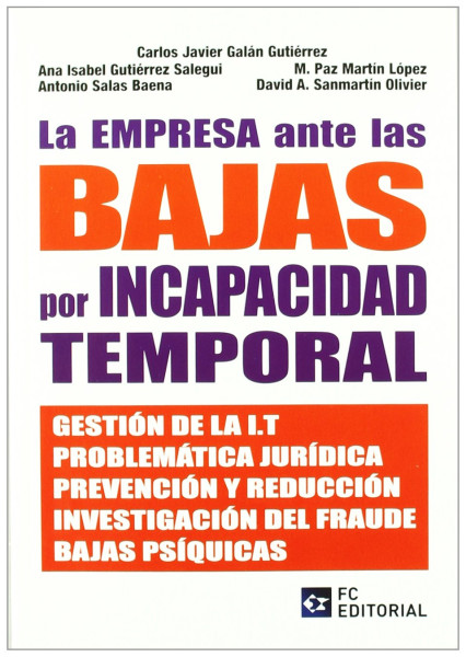 La empresa ante las bajas por incapacidad temporal