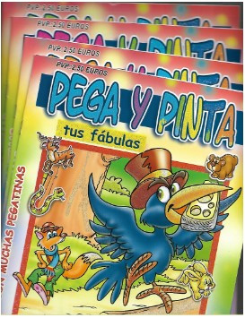 Pega y pinta con fábulas